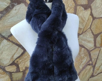 Fur scarves, fur scarf womens, rex rabbit fur scarf, fur collar