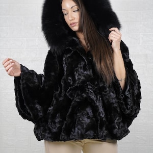 Premium mink fur jacket with a soft texture, handcrafted to provide warmth and luxury.