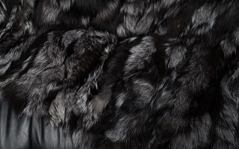 Fur throw blanket