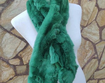 Fur scarves, fur scarf womens, rex rabbit fur scarf, fur collar