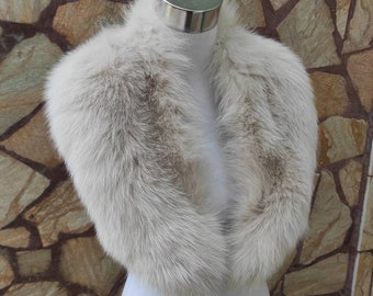 Fur Collar • Real Fox Fur Collar • Real Fur Scarf • Fur Wrap • Fur Shawl