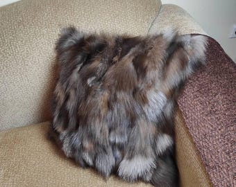 Fur pillowcases, fox fur pillowcases, real fur pillowcases