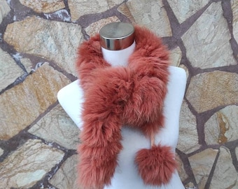 Fur scarves, fur scarf womens, fox fur scarf, fur collar