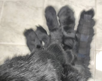 Fur strips,real fur strips black, fox fur trims