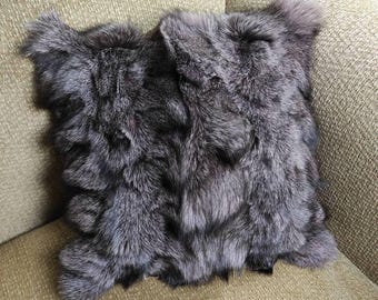 Fur pillowcases, fox fur pillowcases, real fur pillowcases