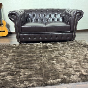 rabbit fur rug