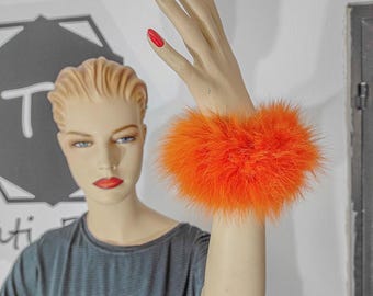 Fur cuffs, fur cuffs for wrists, fox fur cuffs