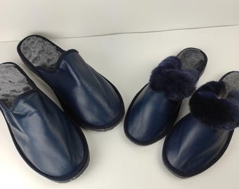 Fur slippers,sheepskin slippers,leather slippers,fur slippers for couple