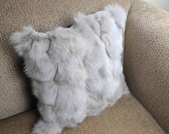 Fur pillowcases, fox fur pillowcases, real fur pillowcases