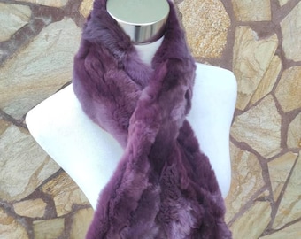 Fur scarves, fur scarf womens, rex rabbit fur scarf, fur collar