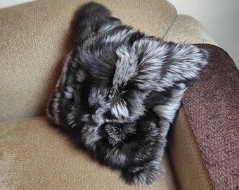 Fur pillowcases, fox fur pillowcases, real fur pillowcases