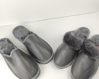 Fur slippers,sheepskin slippers,leather slippers,fur slippers for couple