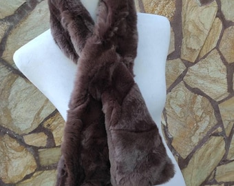 Fur scarves, fur scarf womens, rex rabbit fur scarf, fur collar