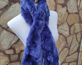 Fur scarves, fur scarf womens, rex rabbit fur scarf, fur collar