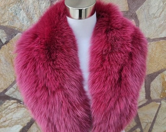 Fur Collar • Real Fox Fur Collar • Real Fur Scarf • Fur Wrap • Fur Shawl