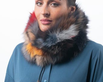 Fur scarves, fur scarf womens, fox fur scarf, fur collar