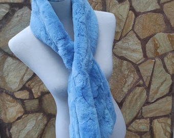 Fur scarves, fur scarf womens, rex rabbit fur scarf, fur collar