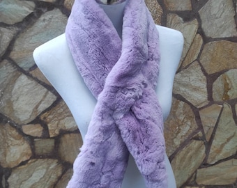 Fur scarves, fur scarf womens, rex rabbit fur scarf, fur collar