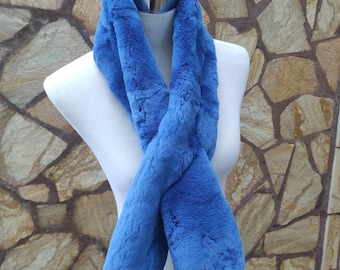 Fur scarves, fur scarf womens, rex rabbit fur scarf, fur collar