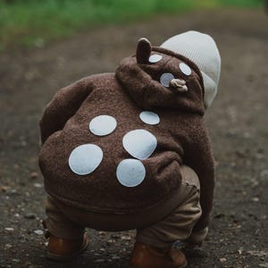Boiled wool jacket deer | Boiled wool jacket deer | Boiled wool jacket for babies and children | Boiled wool jacket girl boy | Deer jacket | Boiled wool coat deer | Boiled wool coat