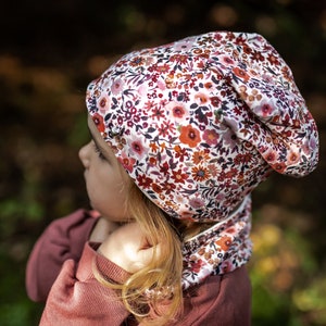 Set van muts en lus | cadeau idee baby kind | Omkeerbare muts en sjaal voor kinderen | geschenkset voor kinderen en baby&#39;s