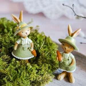 Decorative figure rabbit couple | Easter bunny figure | Spring decoration | Spring decoration | Easter decoration | Decorative figure rabbit | Figure rabbit | Children&#39;s room decoration Easter