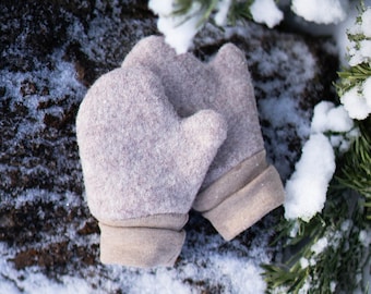 Guantes de lana hervida hechos a medida | Guantes y manoplas de fieltro de lana | Guantes para bebés | Guantes para niños | Guantes de lana | Idea de regalo para bebés y niños