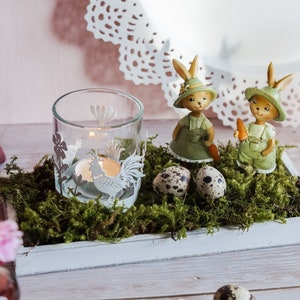 Decorative tray | Spring decoration | Window sill decoration | Window sill decoration | Living room decoration | Easter decoration | Natural spring decoration | Glass lantern