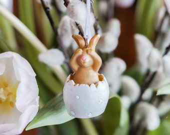 Hanging decoration 2 pieces Easter bunnies | Hanging decoration spring | Hanging decoration Easter | Window decoration spring Easter | Decoration to hang | Easter bush decoration