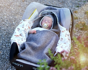 Fascia porta bebè invernale/autunnale | Fascia in lana cotta | Coperta Maxi-Cosi | Regalo di Natale per neonati e bambini | Regalo per baby shower