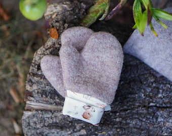 Guantes de lana hervida hechos a medida | Guantes de lana hervida | Manoplas de lana hervida | Guantes para bebés | Guantes para niños | Idea de regalo | Guantes de lana