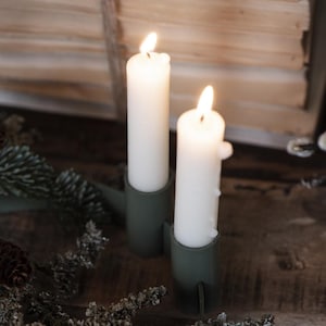 vela cónica | vela | Vela larga | vela decorativa | vela blanca | Decoraciones navideñas | decoración de invierno | Decoración de casa de campo