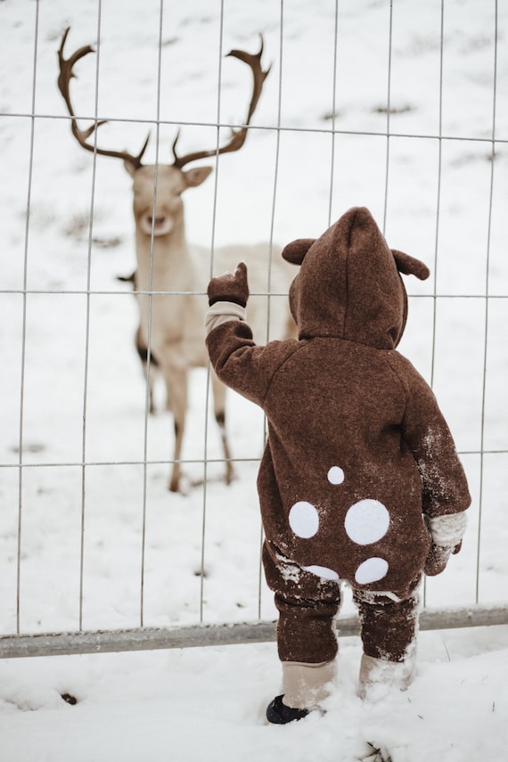Mameluco Bebe Invierno Mono Con Capucha Bebe Abrigo Lana Mono De