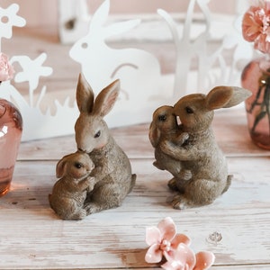 Decorative bunny | Rabbit couple | Easter decoration | Spring decoration | Spring decoration | Country house decoration | Bunny with child | Decorative bunny | Easter bunny | Easter figurine