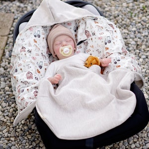 Einschlagdecke Babyschale | La Dresseria