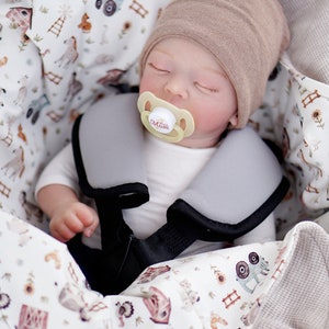 Babydecke mit Gurtlöchern | La Dresseria