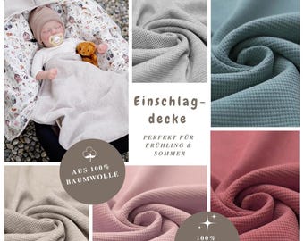 Fascia leggera per seggiolino auto | Fascia in maglia a nido d'ape | Coperta Maxi-Cosi | Primavera | Estate | Regalo per baby shower | Coperta leggera