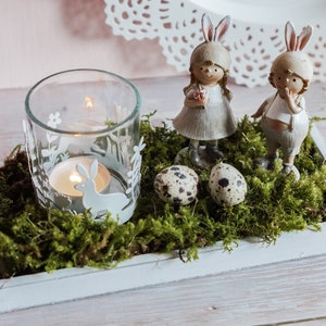 Decorative tray | Spring decoration | Window sill decoration | Window sill decoration | Living room decoration | Easter decoration | Natural spring decoration | Glass lantern