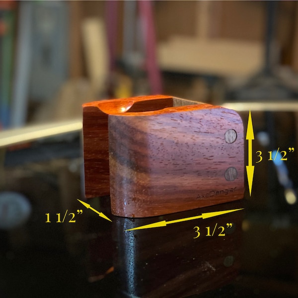 Uke/Mandolin/Banjo CUFF African Padauk with Walnut