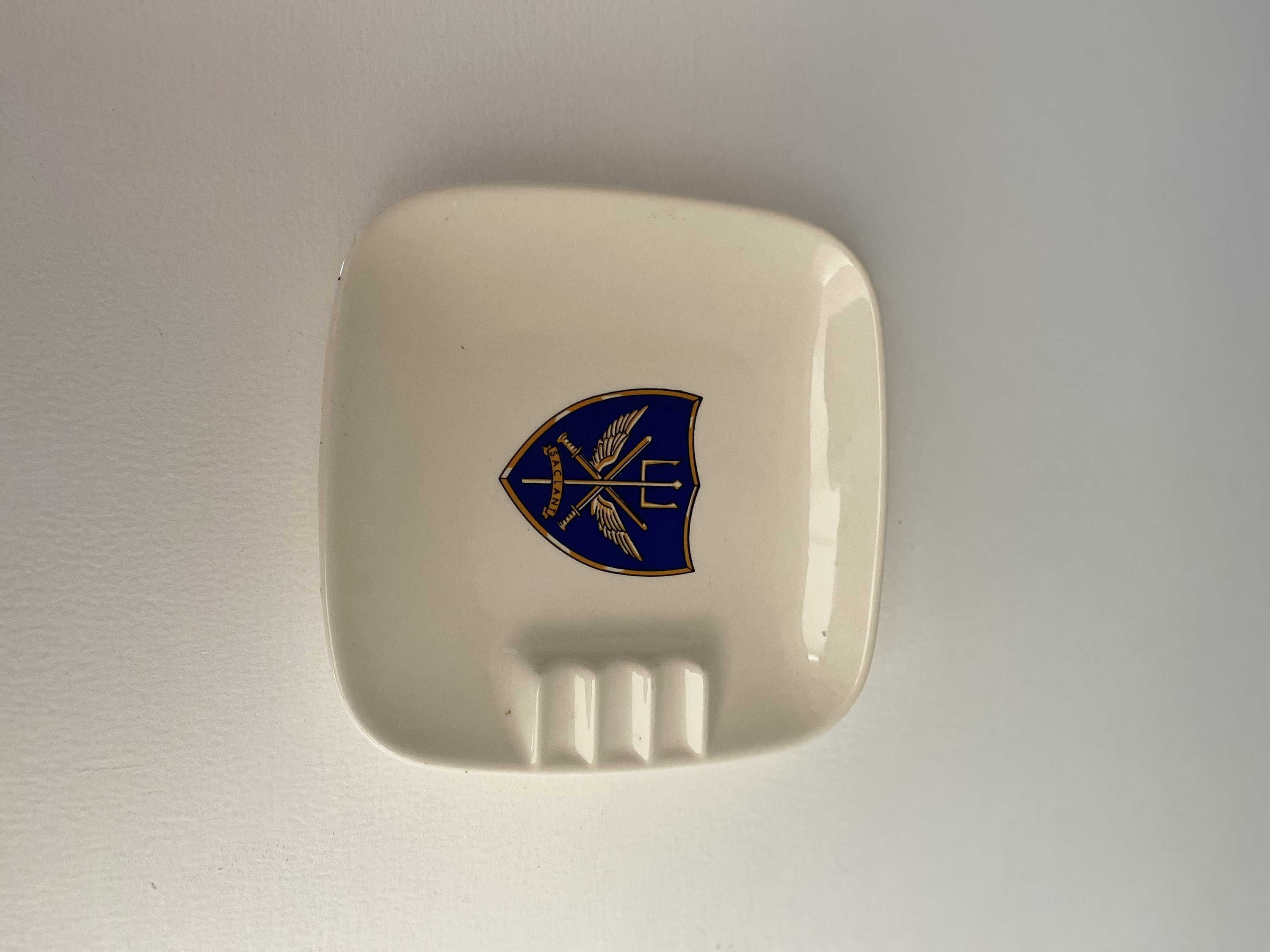 SACLANT Ceramic Ashtray Military NATO Memorabilia Ashtray Etsy