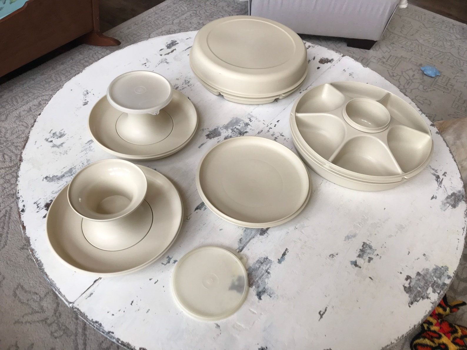 Vintage Tupperware Deep Serving Tray 15323 with Serving Etsy