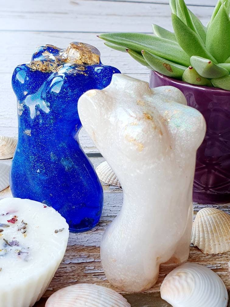 Resin Goddess Figurine Female Torso Feminity Body Positive Resin Art
