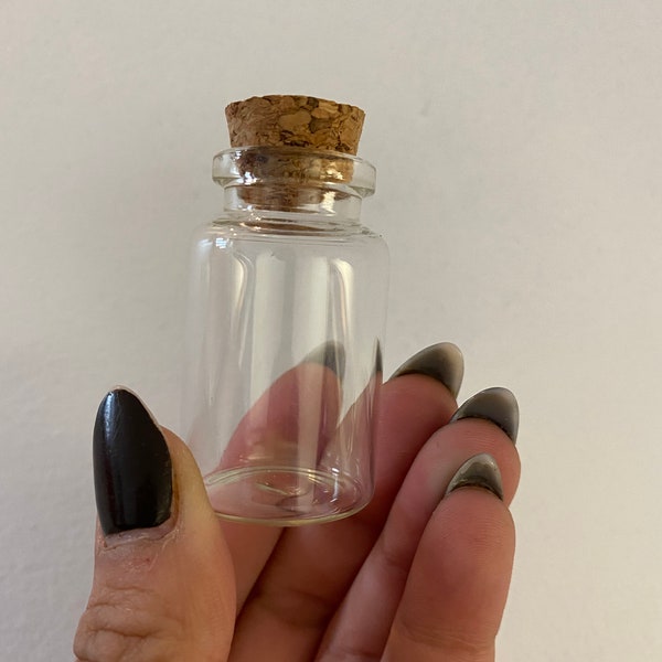 Small Glass Vials Etsy
