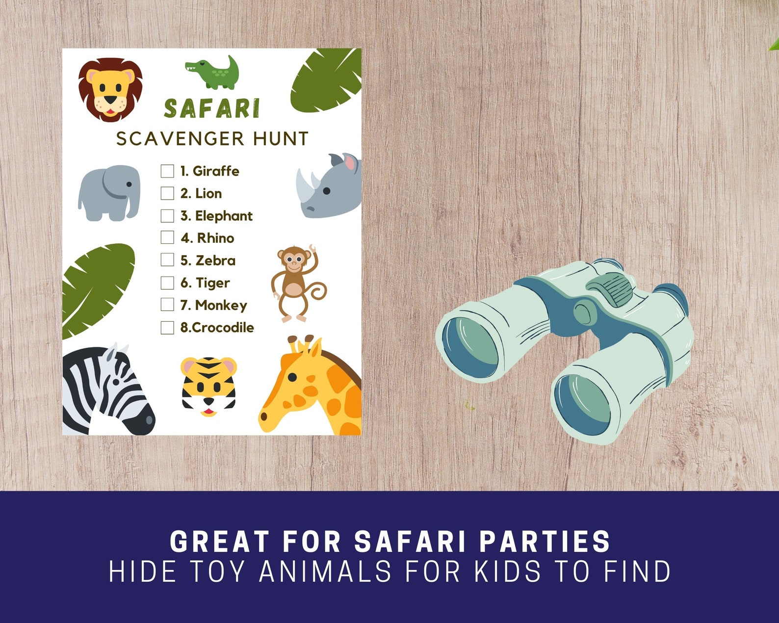 Safari Scavenger Hunt Printable Safari Party Game/activity | Etsy UK