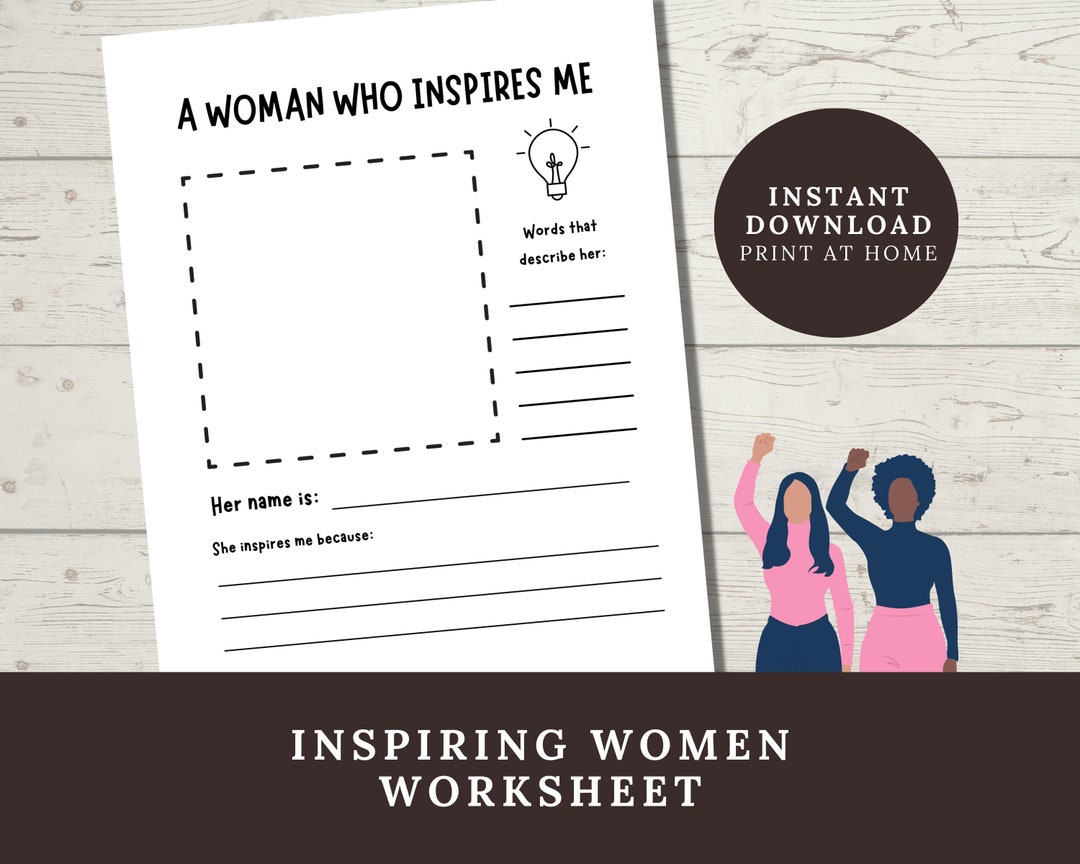 Inspiring Women Worksheet: Women's History Month Activity (PDF Download ...