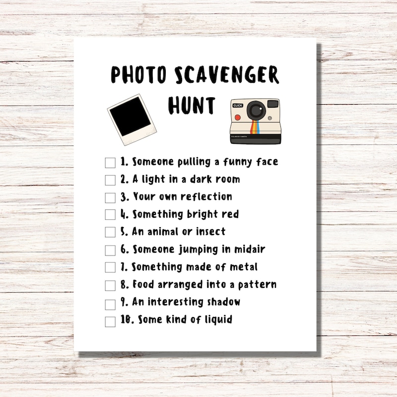Indoor Scavenger Hunt Etsy