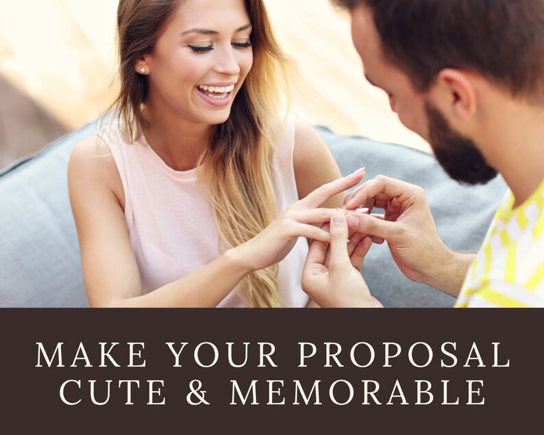 Proposal Scavenger Hunt Clues printable, Cute Proposal Idea for Him or