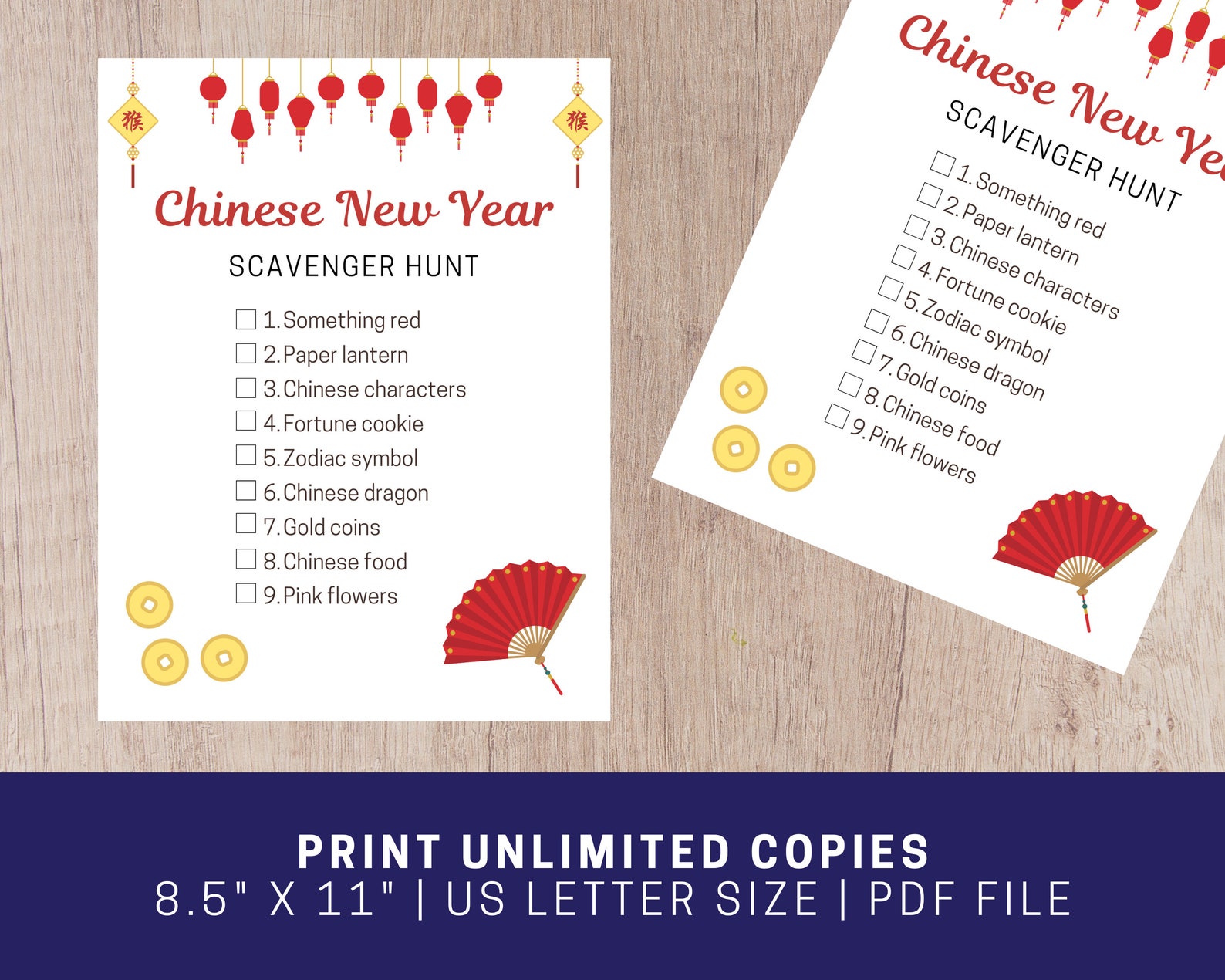 happy chinese new year scavenger hunt