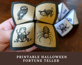 Cartomante di Halloween stampabile: gioco creativo per feste per bambini (PDF)