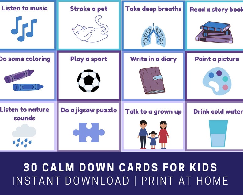 Printable Visual Calm Down Kit